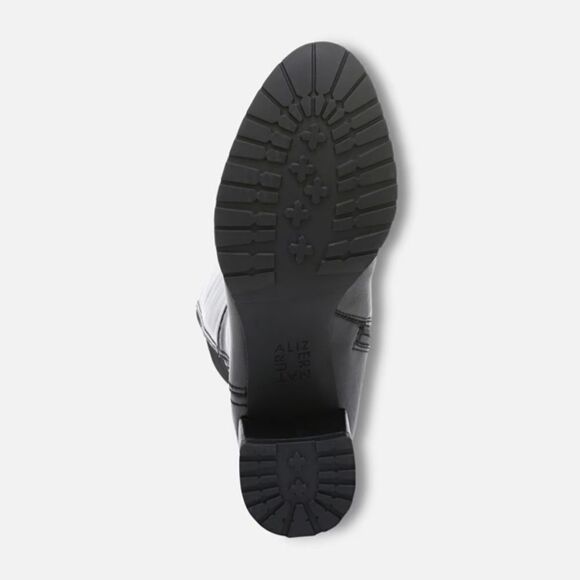 New Naturalizer BRENT WEATHERPROOF black Knee High Leather Boots Wide calf 7.5 - Picture 7 of 8